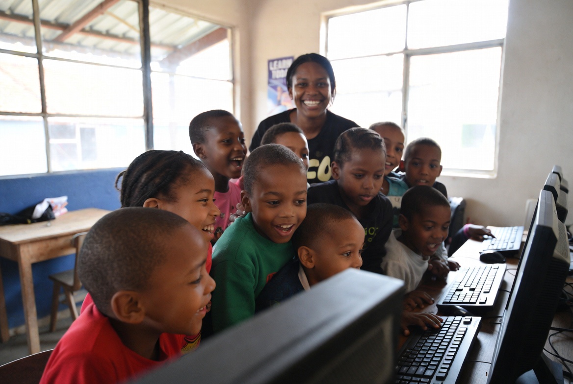 Children at Computer4Kids centre in Khayelitsha
